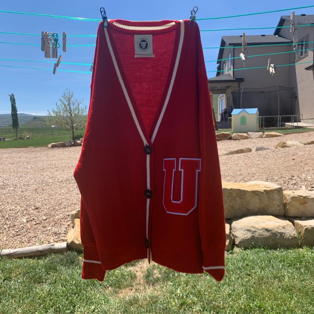 University cardigan
